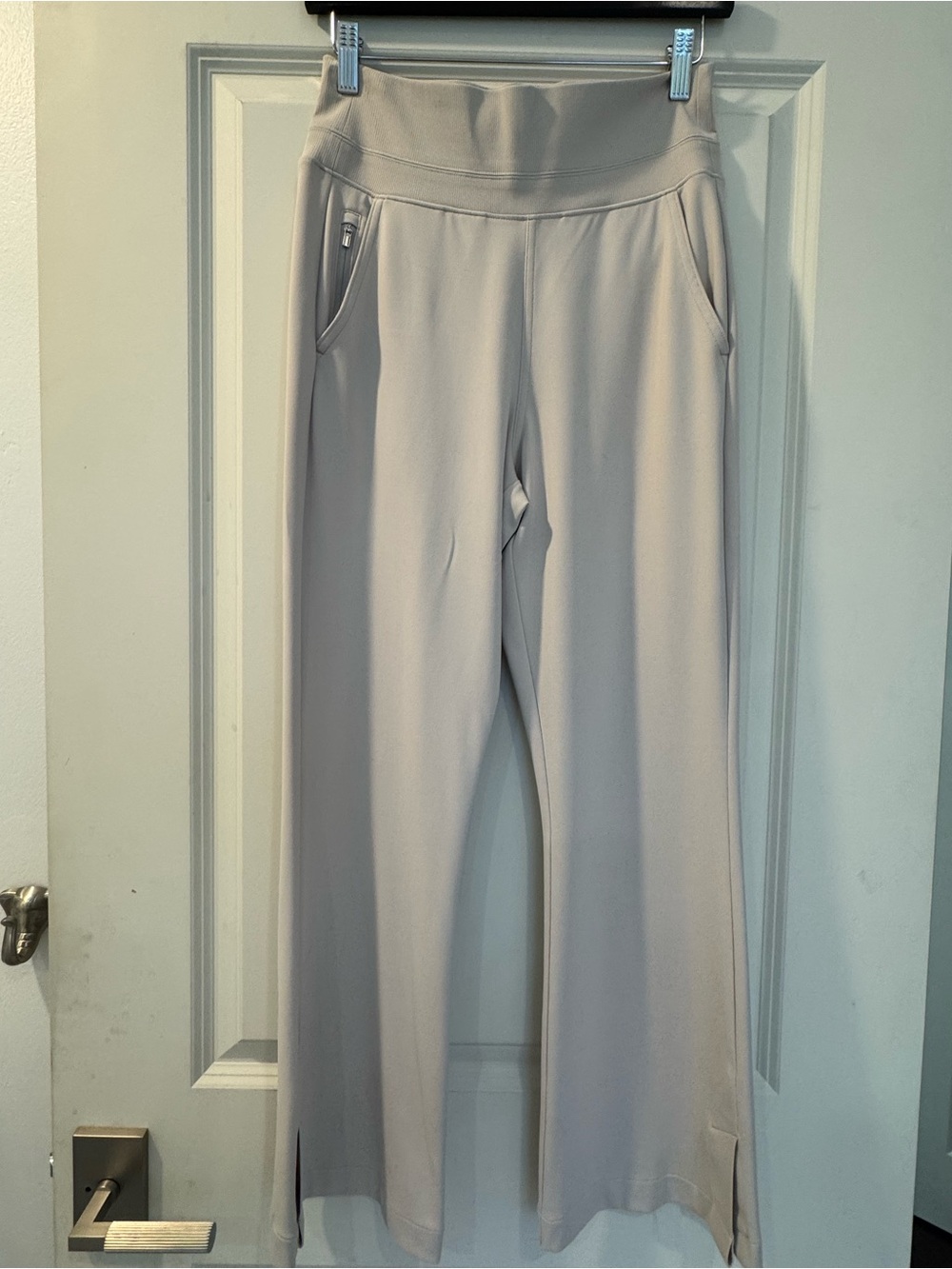 Athleta Wide-Leg Ponte Pants in Light Taupe - Brand New